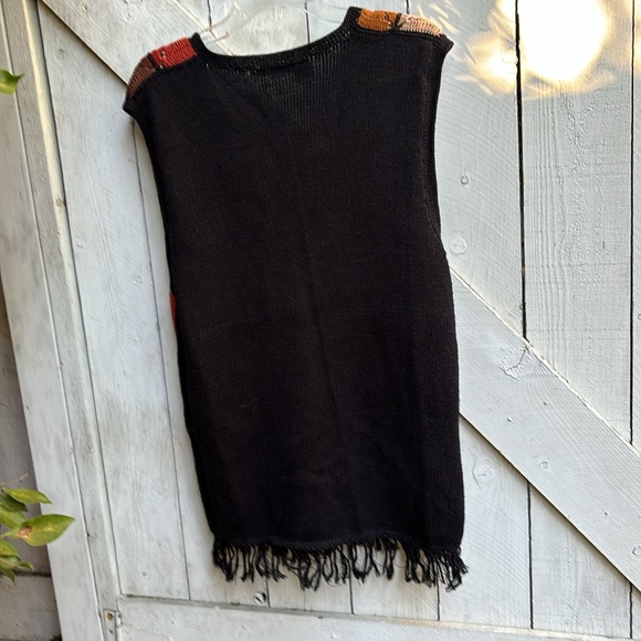 Vintage 90s Rafaella Crocheted Square Vest - Picture 5 of 7